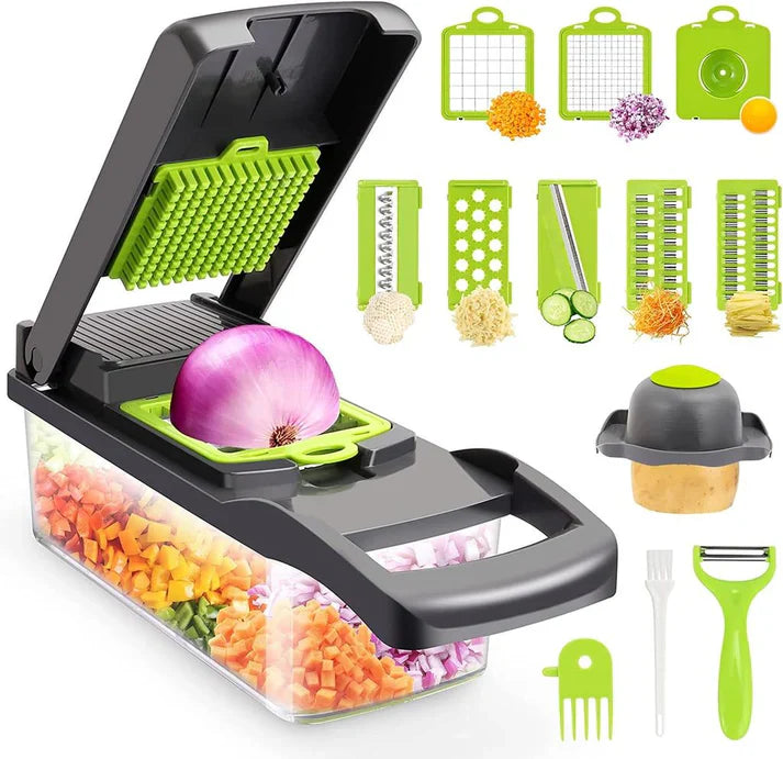 16-in-1 Professional Veggie Slicer & Multifunctional Chopper Set